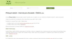 Desktop Screenshot of data.cmsch.cz